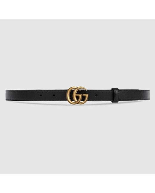 Gucci Black "Gg Marmont" Belt