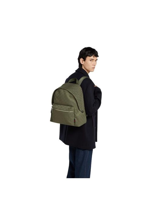 Gucci Green Gg Canvas Medium Backpack for men