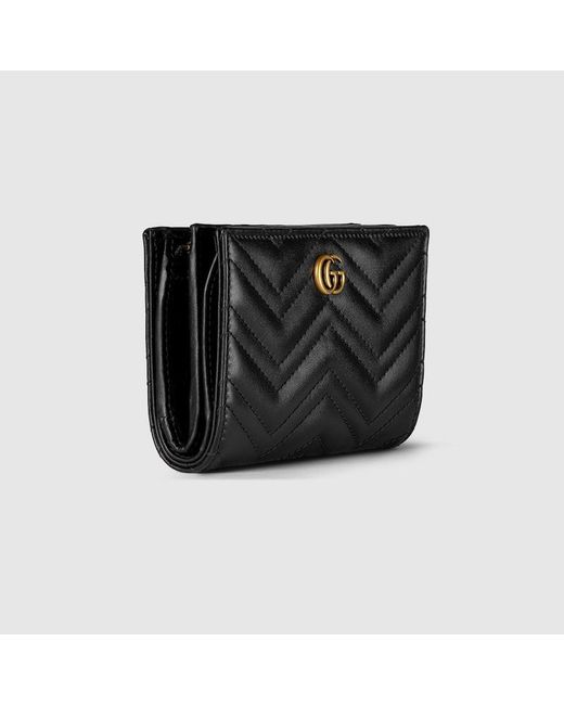Gucci Black GG Marmont Wallet