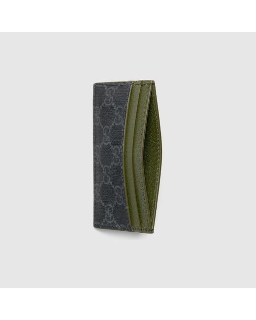 Gucci Green GG Card Case With GG Detail for men