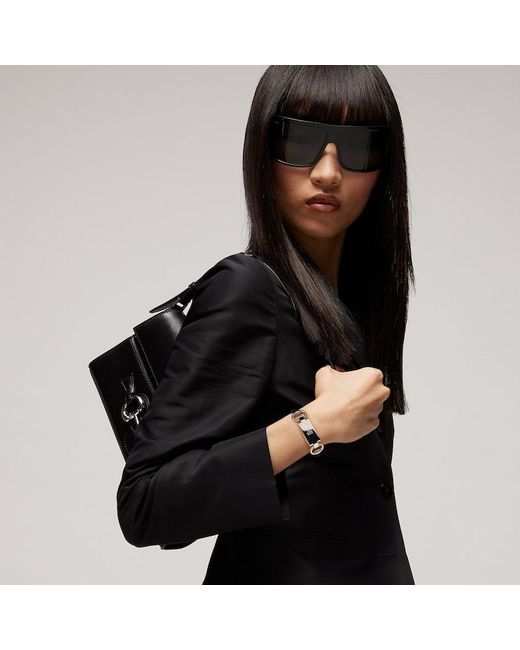 Gucci Metallic Horsebit Motif Bangle Bracelet