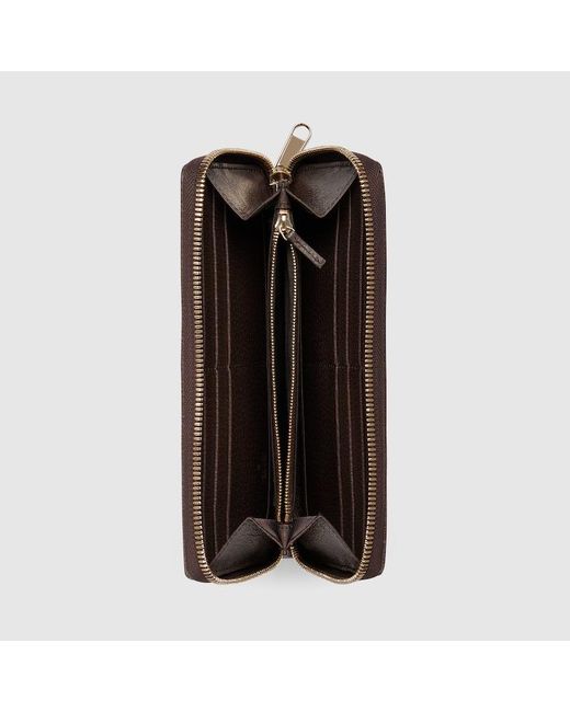 Gucci Metallic Ophidia Wallet With Zipper