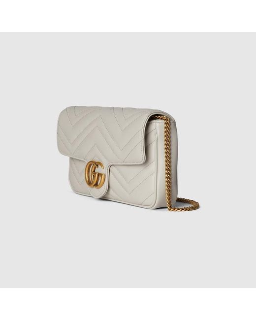 Gucci Natural GG Marmont Mini-Tasche