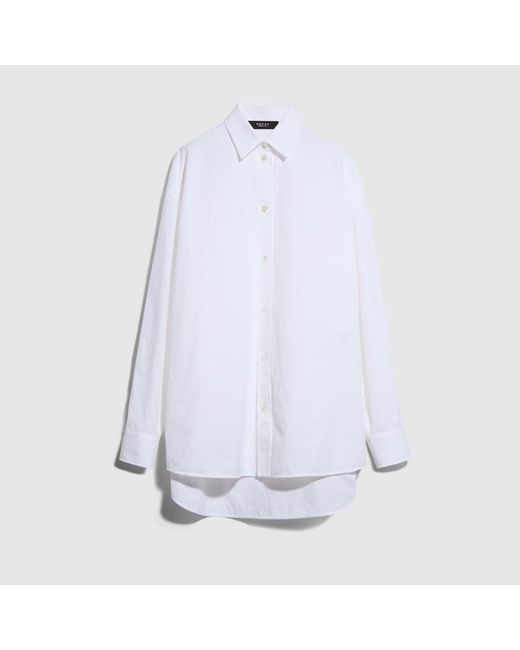 Gucci White Gg Cotton Poplin Damier Shirt
