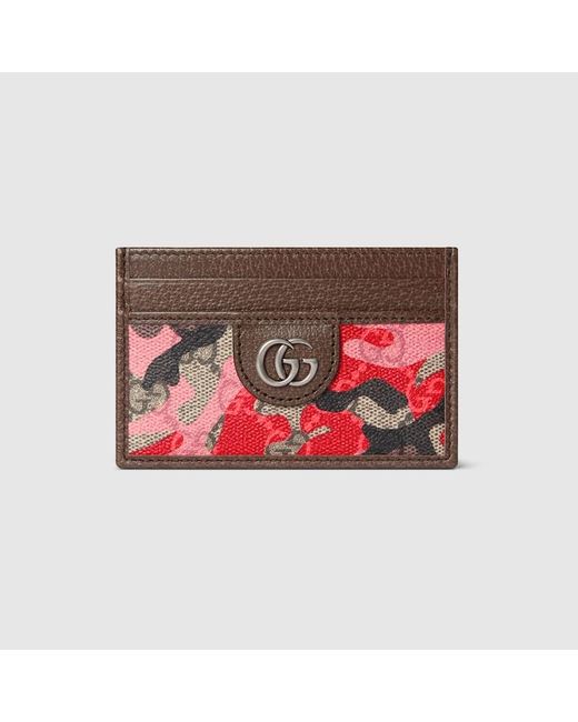 Gucci Red Gg Card Case for men