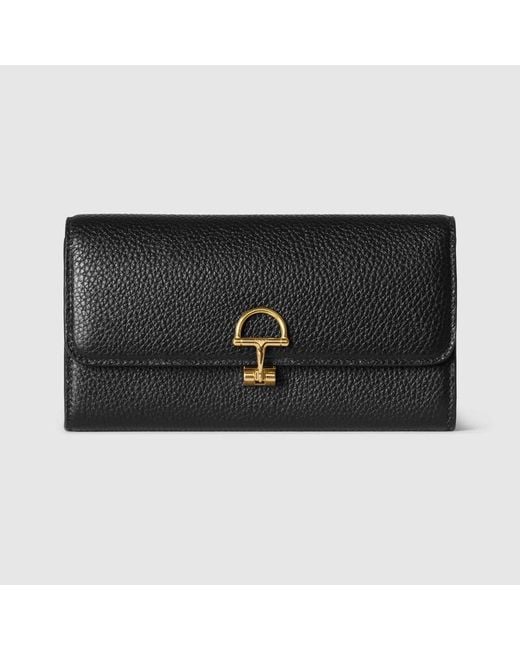 Cartera Continental Softbit Gucci de color Black