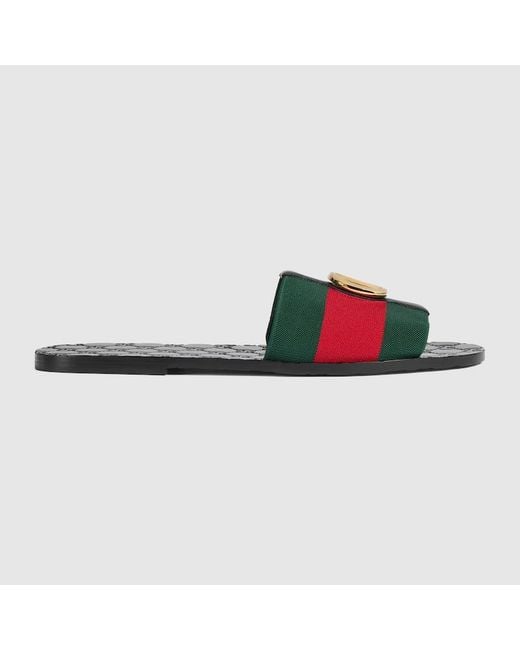 Gucci Black Riviera Slide Sandal for men
