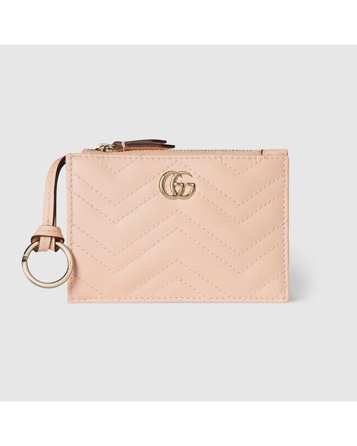 Portachiavi Gg Marmont di Gucci in Natural
