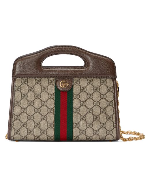 Gucci Metallic Ophidia Small Tote With Web