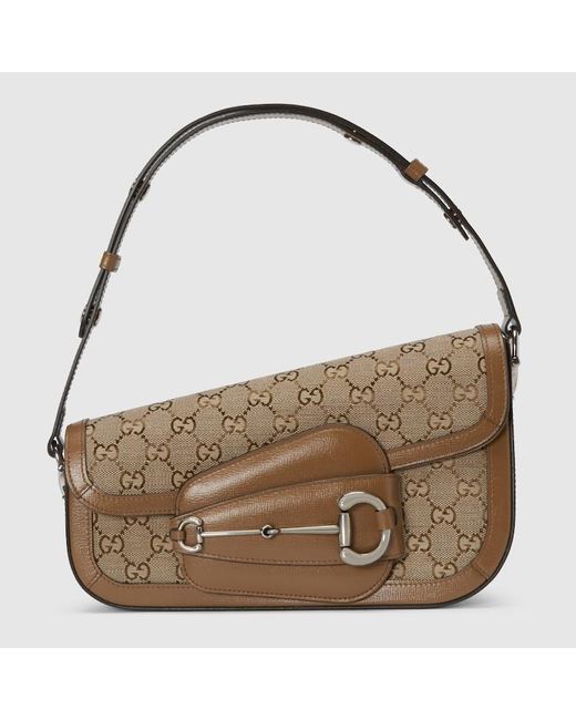 Gucci Brown Horsebit 1955 Small Shoulder Bag