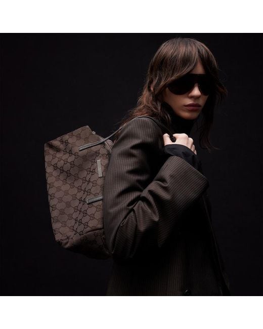 Gucci Brown Melrose Medium Boston Bag