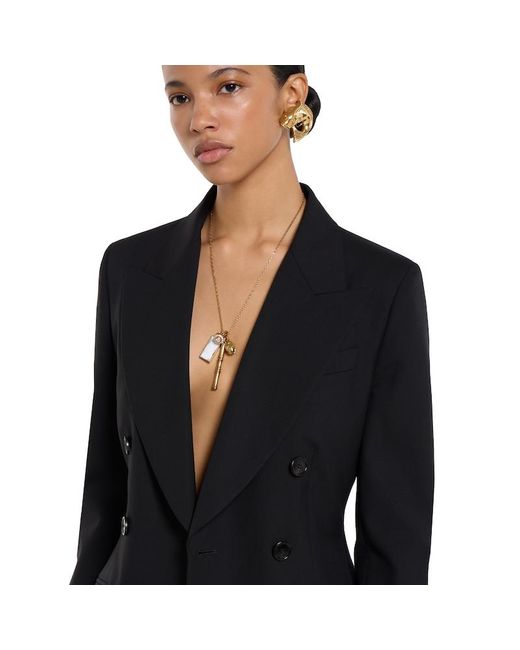 Gucci Black Double-Breasted Light Wool Jacket