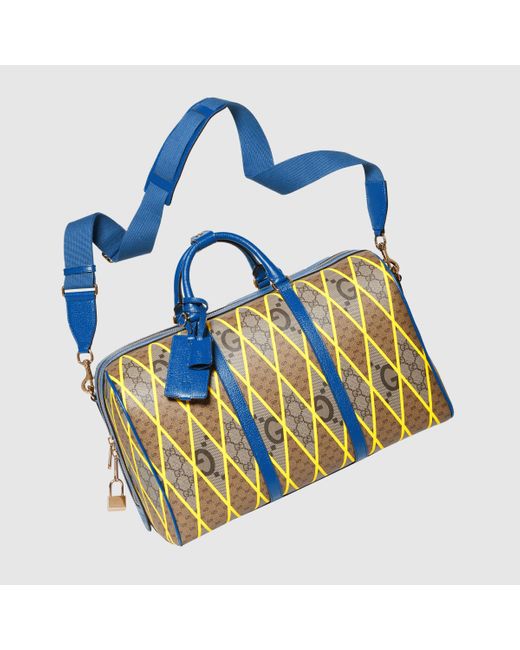 Gucci Reisetasche mit GG Rhombus-Print in Blue für Herren