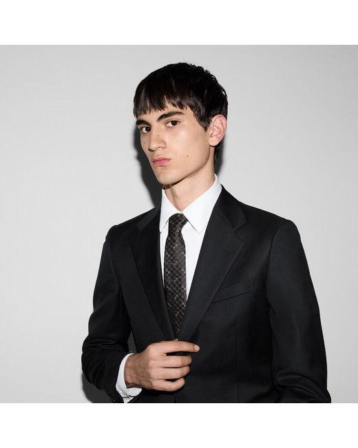 Gucci Gray Gg Silk Jacquard Tie for men