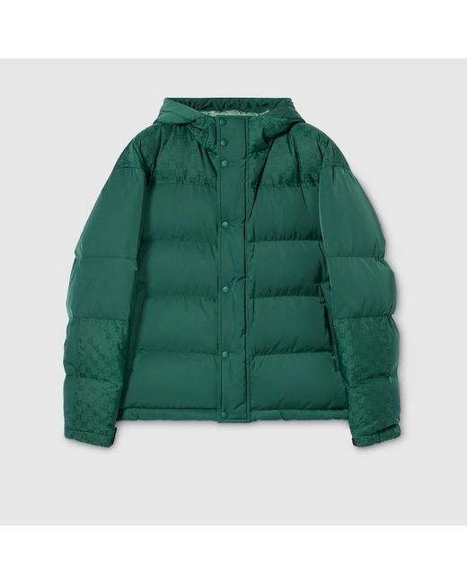 Gucci Green Technical Nylon Twill Padded Jacket, Ready-To-Wear for men