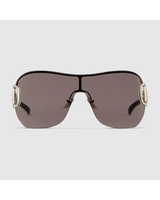 Gucci Brown Mask Sunglasses