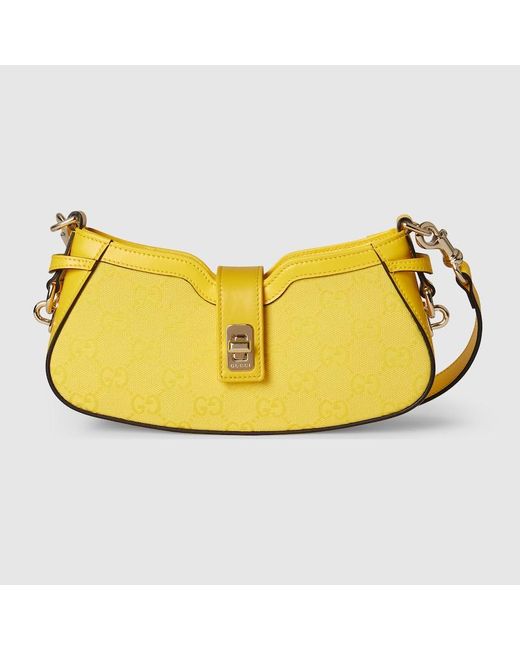 Gucci Yellow Moon Side Mini-Schultertasche