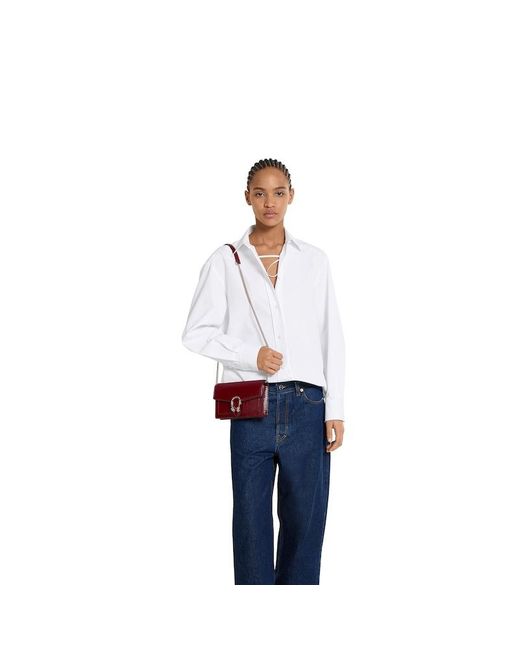 Portafoglio Dionysus Con Catena di Gucci in Red