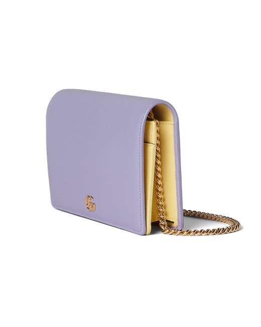 Gucci Purple GG Marmont Mini Chain Bag