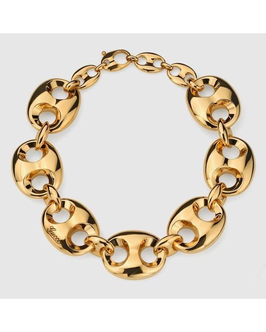 Gucci Metallic Marina Chain Necklace