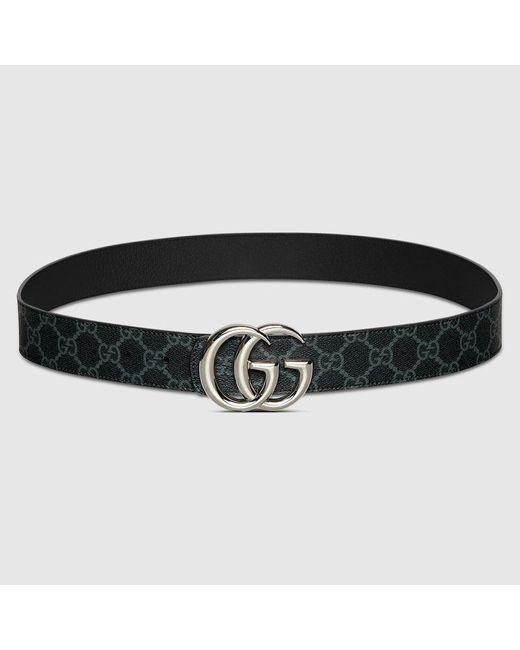 Gucci Black Reversible Gg Marmont Belt, Size 100 for men