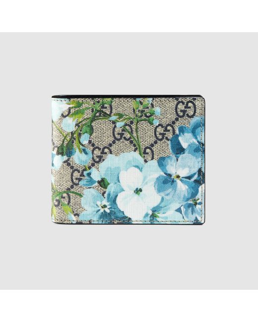 Gucci Blue Gg Blooms Wallet for men