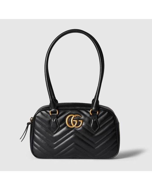 Sac À Main GG Marmont Petite Format Gucci en coloris Black