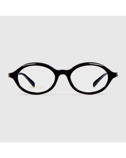 Occhiale Ovale di Gucci in Black