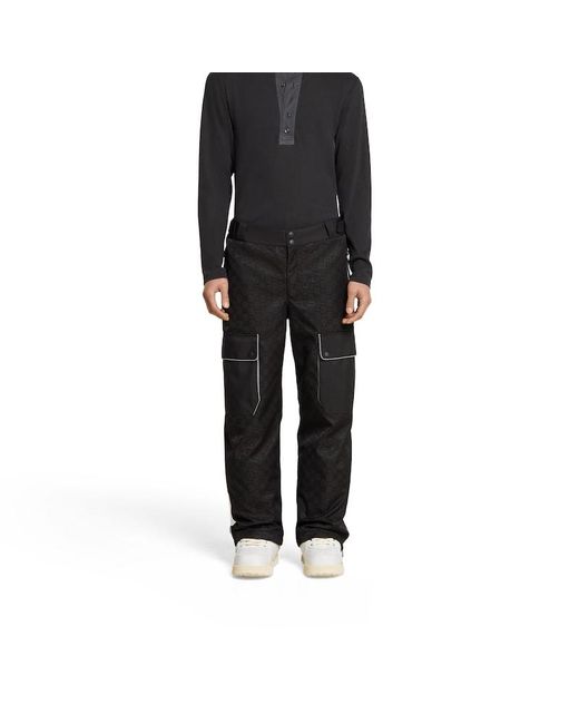 Pantalon En Jacquard De Tissu Technique Gg, Taille Gucci pour homme en coloris Black