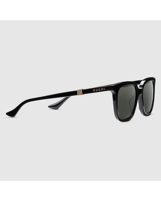Gucci Black Square-framed Sunglasses for men