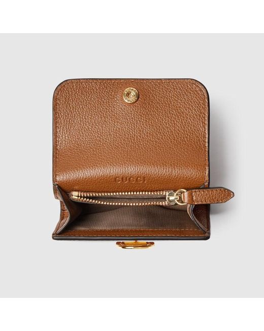 Portacarte Softbit di Gucci in Brown
