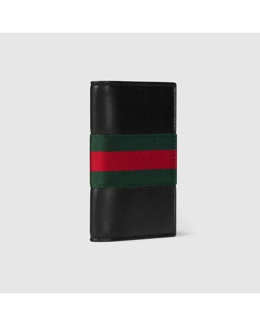 Gucci Web Trademark Kartenetui in Black für Herren