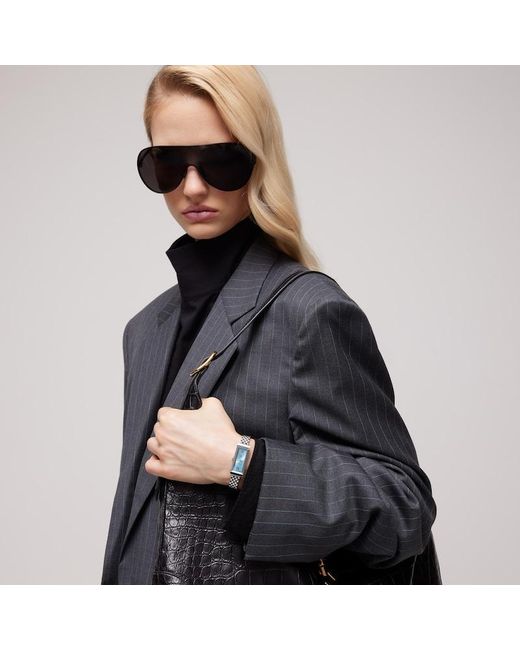 Gucci Blue G-Frame Watch, 14X34Mm
