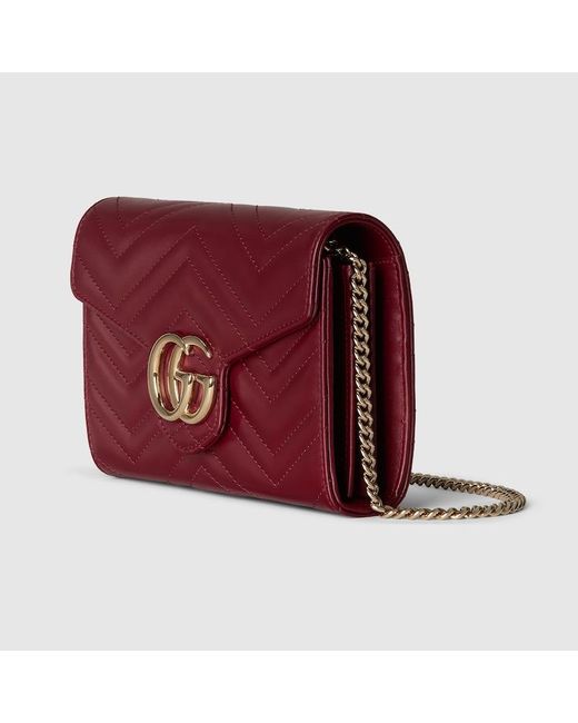 Gucci Red GG Marmont Super Mini Bag