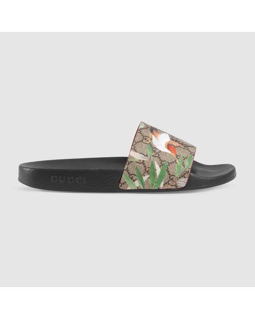 Gucci Multicolor Tian Printed Slides for men
