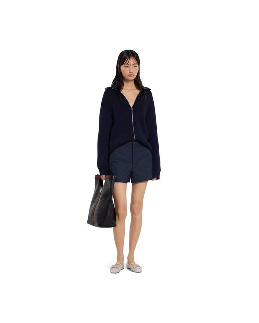 Gucci Blue Wool Cardigan