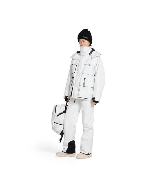 Gucci White Gg Technical Fabric Jacquard Pants, Ready-To-Wear