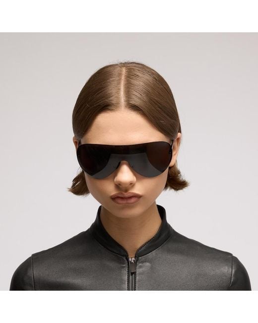 Gucci Brown Mask Frame Sunglasses