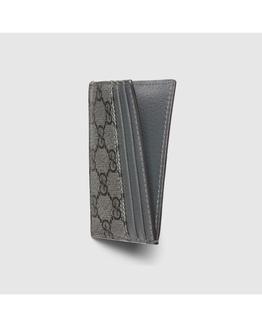 Gucci Gray Ophidia GG Card Case for men