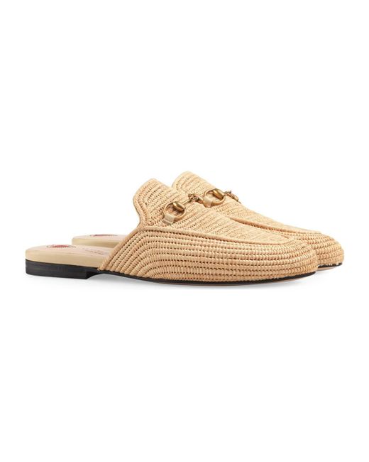 gucci raffia loafers