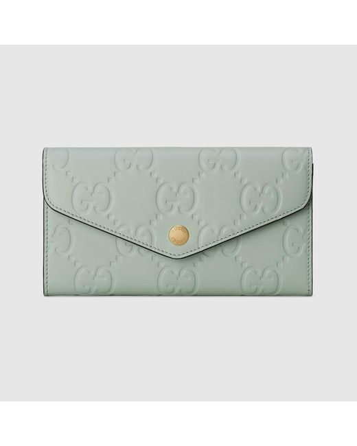 Gucci Green GG Continental Wallet