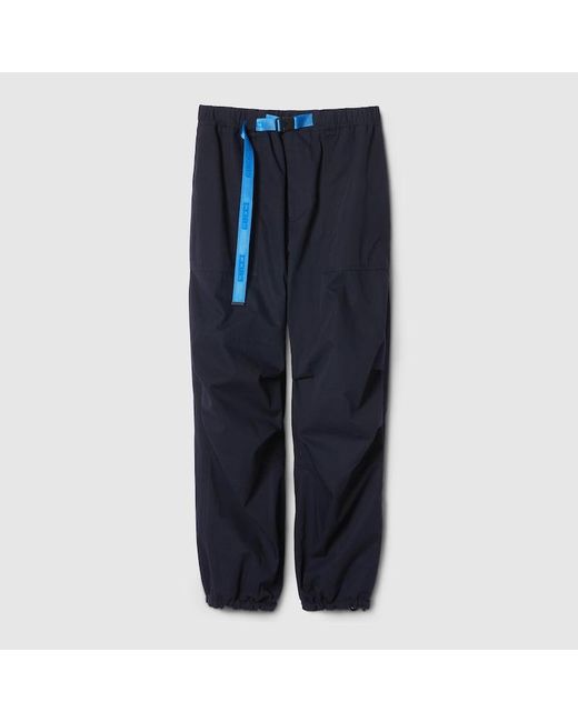 Pantalon Cargo En Coton Indéchirable Avec Empiècement Gucci pour homme en coloris Blue