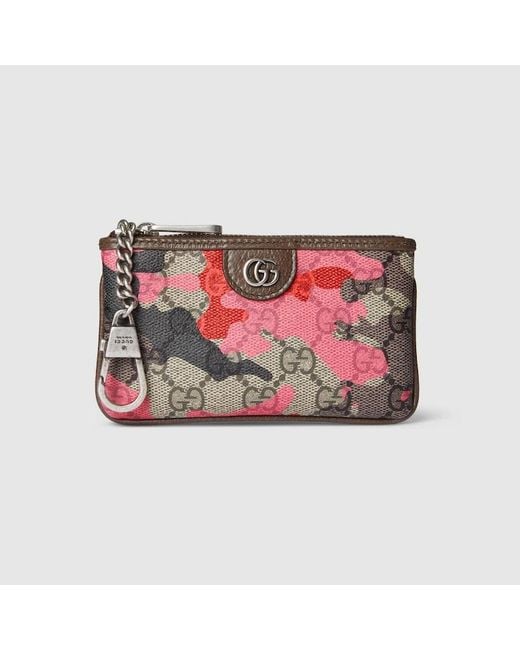 Gucci Red Gg Key Case for men