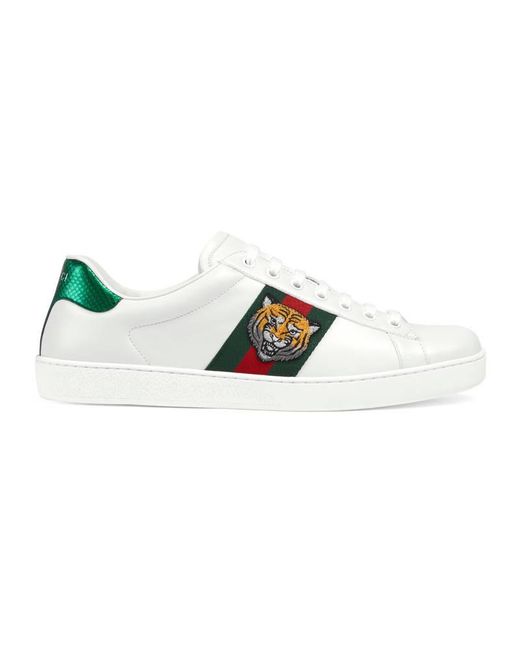 mens gucci white sneakers