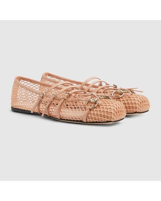 Ballerines Horsebit Pour Femme, Taille Gucci en coloris Pink