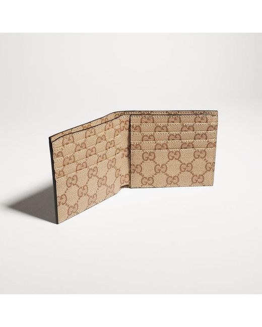 Gucci Purple Bi-Fold Wallet With Metal Tag for men