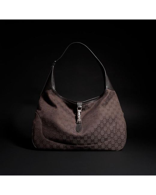 Gucci Brown Jackie 1961 Large Crossbody Bag, Gg Canvas for men