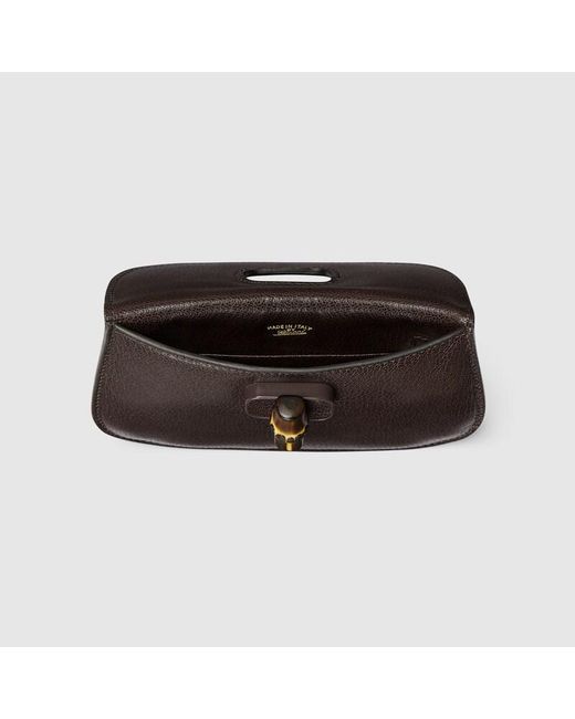 Gucci Brown Kleine Bamboo Pouch
