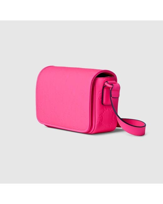 Sac Super Mini GG Effet Caoutchouc Gucci pour homme en coloris Pink