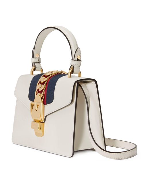 gucci sylvie white mini